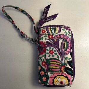 Floral Wristlet with ID Window